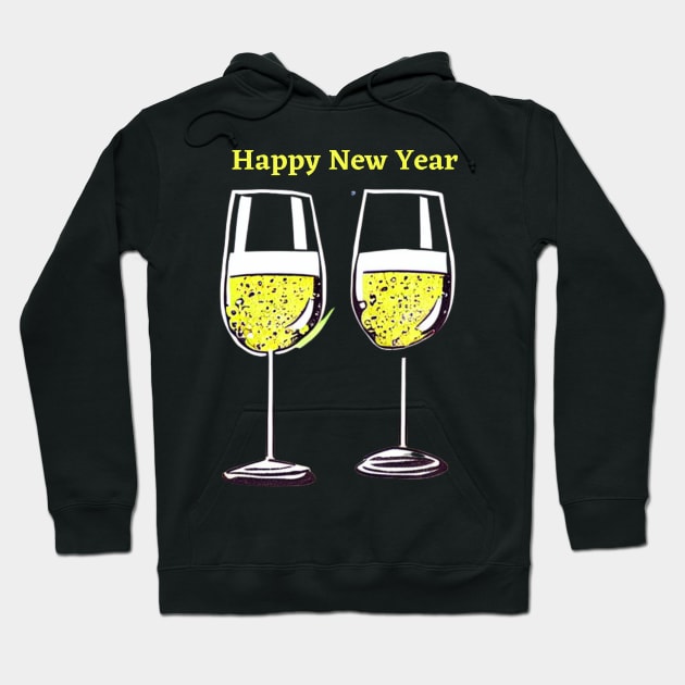 Happy New Year Hoodie by FineArtworld7